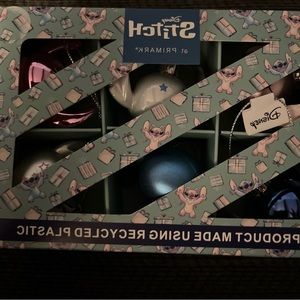 Disney 6 pack stitch ornaments brand new